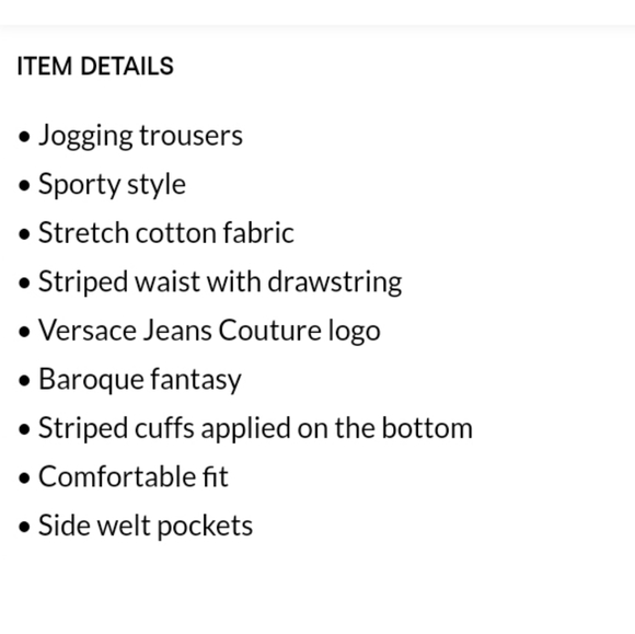 (AUTHENTIC)Versace Baroque pants - Picture 9 of 9